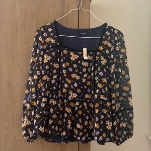 NWT Madewell Floral Top